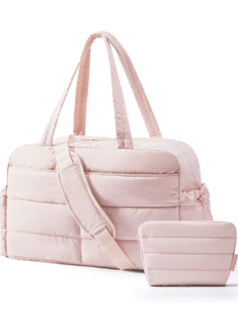 Travel Duffle Bag Women 31L Gym Bag Water Resistant Nylon with Toiletry Pouch